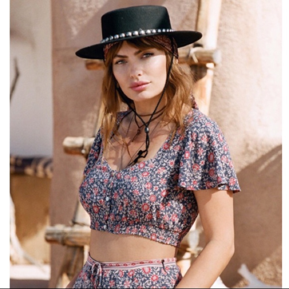 Spell Jasmine Crop Top Sz Sm.